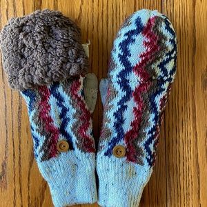 Fleece Lined Flip Top Mittens